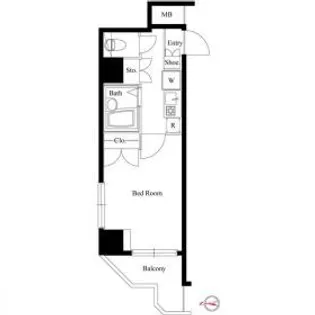 ヴェルト池袋【5階】の間取り