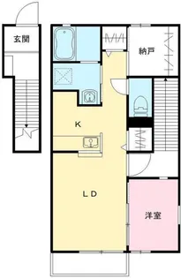 ハーベスト柵町【2階】の間取り