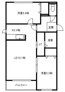 トラストコートS16【4階】の間取り