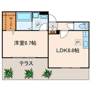 アジュール駒形【1階】の間取り