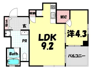 エル。トスト神戸【2階】の間取り