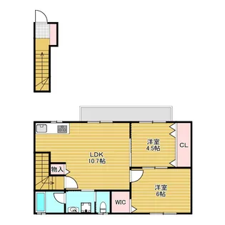 フロレアールヨシノ【2階】の間取り