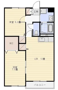 プリントス【1階】の間取り