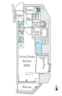 プライムブリス新御徒町【6階】の間取り