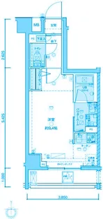 GENOVIA武蔵関公園skygarden【7階】の間取り