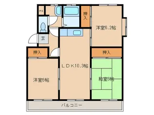 アーバン山の上【2階】の間取り