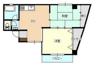 コーポ倉田【5階】の間取り