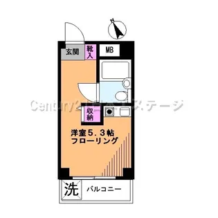 パレドール石川台【5階】の間取り