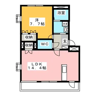 コンフォール馬東【1階】の間取り