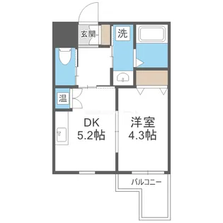 EIJU TSUKAMOTO【6階】の間取り
