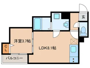 Crecia 砂津【2階】の間取り