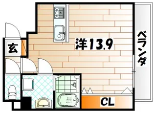 ドレスローズ【5階】の間取り