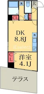 カイテキースII【1階】の間取り