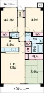 サンディ・パークスI番館【10階】の間取り