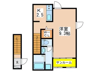 PAL 一條【2階】の間取り