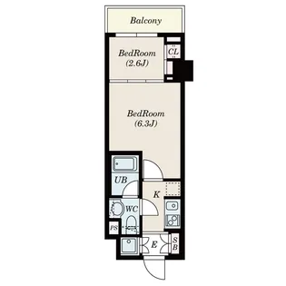 S FORT中板橋【6階】の間取り