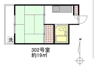 サンハイツ小金井【1階】の間取り