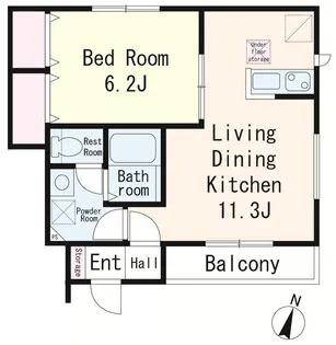 メゾン シェリール【1階】の間取り