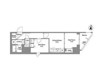Daffitto錦糸町【11階】の間取り