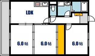 メゾンマツモト【1階】の間取り
