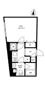 Ludens UMEYASHIKI E-st【5階】の間取り