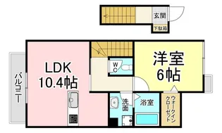 サンヒルズ黒崎駅【2階】の間取り