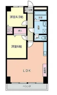 アパートメント松が枝II【2階】の間取り