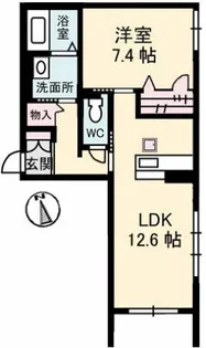 アルコバレーノ【1階】の間取り