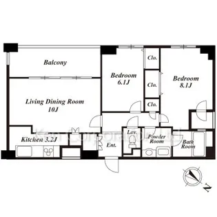 ISハイツ【7階】の間取り