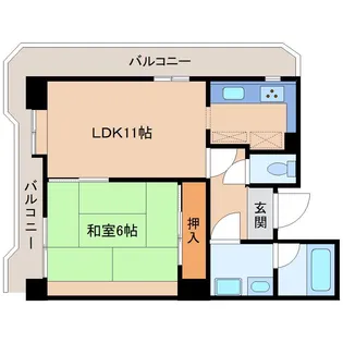 プルミエール鹿野【4階】の間取り