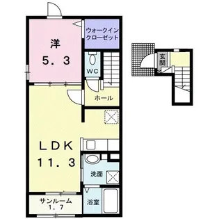 セントラルレジデンス柞原【2階】の間取り