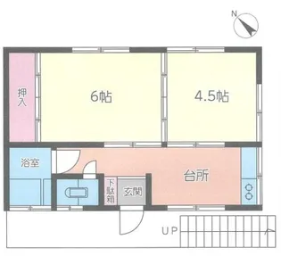 鈴木荘【1階】の間取り