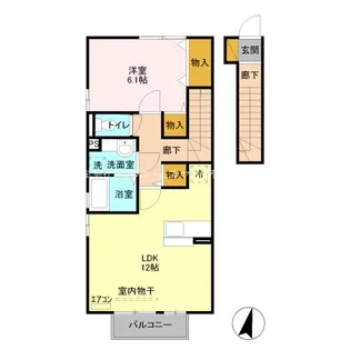 アンベリール【2階】の間取り