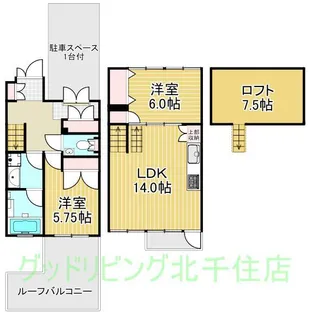 ガーデンテラス白山【3階】の間取り