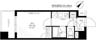 コンシェリア大森山王【2階】の間取り