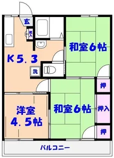 ドルフ石井A【2階】の間取り