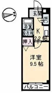 メゾンフローラ【4階】の間取り