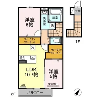 ガーデン高取【2階】の間取り