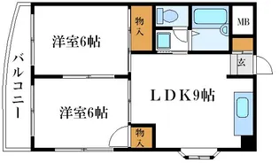 シャトレグレイス【4階】の間取り