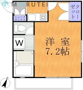 中田コーポ【1階】の間取り