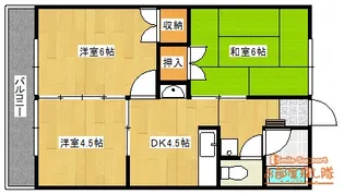 シティハイムケヤキ【2階】の間取り