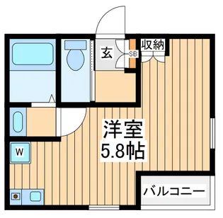 シャングリラ町田【1階】の間取り