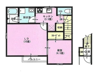 グレースコート A【2階】の間取り