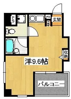サンライズ船橋【8階】の間取り