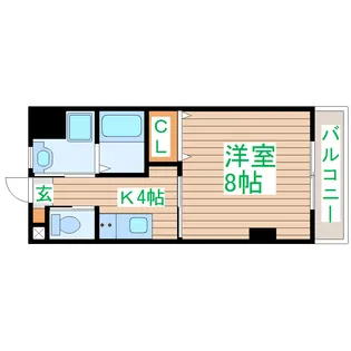 ロックウェル石名坂【2階】の間取り