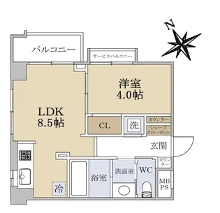まんしょん目黒東山【2階】の間取り