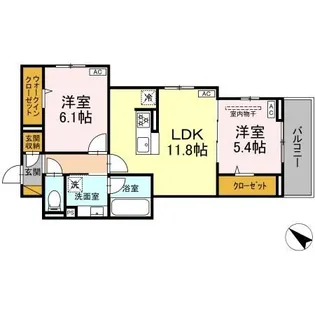 レジデンスヒルトップX【3階】の間取り