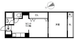 池袋パークハイツ【7階】の間取り