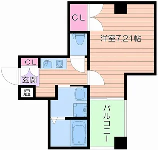 ディー・シモンズ梅田【5階】の間取り