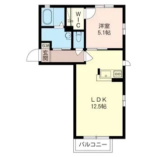 レヨンヴェールA【2階】の間取り